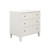 Worlds Away Carmack Side Table - Matte White Lacquer