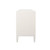Worlds Away Carmack Side Table - Matte White Lacquer