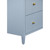 Worlds Away Carnegie Chest - Textured Light Blue Linen