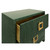 Worlds Away Cole Side Table - Green Dyed Grasscloth