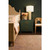 Worlds Away Cole Side Table - Green Dyed Grasscloth