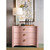 Worlds Away Cora Chest - Textured Pink Linen
