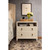 Worlds Away Corine Side Table - Matte Antique White Lacquer