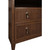Worlds Away Corine Side Table - Provincial Brown Oak