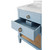 Worlds Away Cutler Bath Vanity - 24" - Light Blue Lacquer