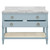 Worlds Away Cutler Bath Vanity - 48" - Light Blue Lacquer