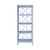 Worlds Away Danielle Etagere - Rattan Painted Light Blue