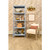 Worlds Away Danielle Etagere - Rattan Painted Light Blue