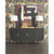 Worlds Away Deluca Buffet - Black Painted Grasscloth
