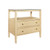Worlds Away Douglas Side Table - Natural Grasscloth