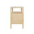 Worlds Away Douglas Side Table - Natural Grasscloth