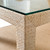 Worlds Away Douglas Side Table - Natural Grasscloth