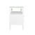 Worlds Away Douglas Side Table - Textured White Linen