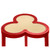 Worlds Away Dylan Cigar Table - Matte Red Lacquer