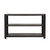 Worlds Away Emery Console Table - Black Painted Grasscloth