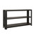 Worlds Away Emery Console Table - Black Painted Grasscloth