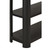 Worlds Away Emery Console Table - Black Painted Grasscloth