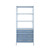 Worlds Away Flynn Etagere - Blue Dyed Grasscloth