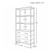 Worlds Away Flynn Etagere - Green Dyed Grasscloth
