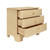 Worlds Away Fortune Side Table - Natural Grasscloth