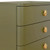 Worlds Away Fortune Side Table - Olive Green Matte Lacquer