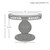 Worlds Away Gabrielle Dining Table - 40"