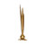Worlds Away Garlic Bud Vase - Gold
