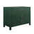 Worlds Away Getty Chest - Dyed Green Grasscloth