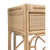 Worlds Away Gideon Console Table - Natural Rattan