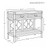 Worlds Away Gideon Console Table - Natural Rattan