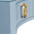 Worlds Away Gladys Desk - Light Blue Textured Linen