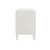 Worlds Away Hammond Side Table - Matte White Lacquer