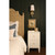 Worlds Away Hammond Side Table - Matte White Lacquer