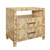 Worlds Away Hancock Side Table - Burl Wood