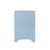Worlds Away Helena Side Table - Light Blue Textured Linen