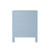 Worlds Away Helena Side Table - Light Blue Textured Linen