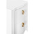 Worlds Away Helena Side Table - White Textured Linen