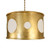 Worlds Away Horatio Chandelier - Gold Leaf
