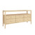 Worlds Away Jordan Console - Natural Grasscloth