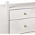 Worlds Away Jordan Console - Textured White Linen