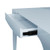 Worlds Away Lacey Game Table - Light Blue Lacquer