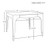 Worlds Away Lacey Game Table - Light Blue Lacquer
