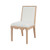 Worlds Away Lanister Dining Chair - Cerused Oak