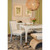 Worlds Away Lanister Dining Chair - Matte Light Blue Lacquer