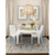 Worlds Away Lanister Dining Chair - Matte Light Blue Lacquer