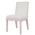 Worlds Away Lanister Dining Chair - Matte Pink Lacquer