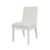 Worlds Away Lanister Dining Chair - Matte White Lacquer