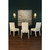 Worlds Away Lanister Dining Chair - Matte White Lacquer