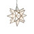 Worlds Away Large Frosted Star Chandelier