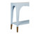 Worlds Away Laverne Console Table - Light Blue Lacquer